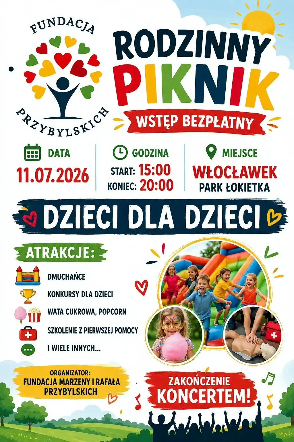 Plakat Rodzinnego Pikniku Fundacji